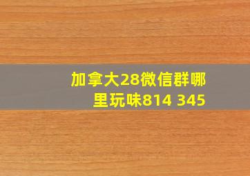 加拿大28微信群哪里玩味814 345